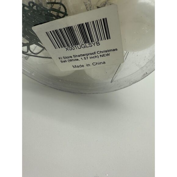 Ki Store White Christmas Balls 34pcs 2.36-Inch Christmas Tree Decoration - Picture 3 of 4